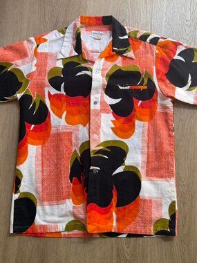 Vintage Richard Douglas Men's Hawaiian Shirt Made In Hawaii